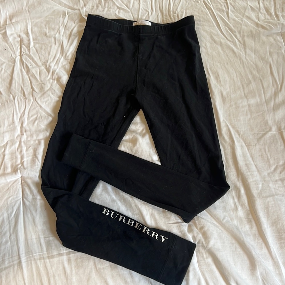 Burberry leggings size 12 in girls. Fits like a womens xs